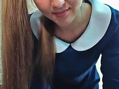 Free Porn Young Sweetheart In Pigtails Takes Off Her Blue Dress To Sh