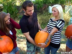 Free Porn Halloween Orgy With Very Horny Teens