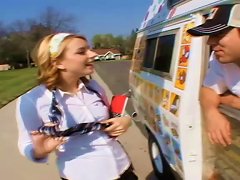Free Porn Big Cock Ice Cream Man And A Shaved Pussy Teen Have Great Sex